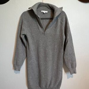 Gray Mini Sweater Dress